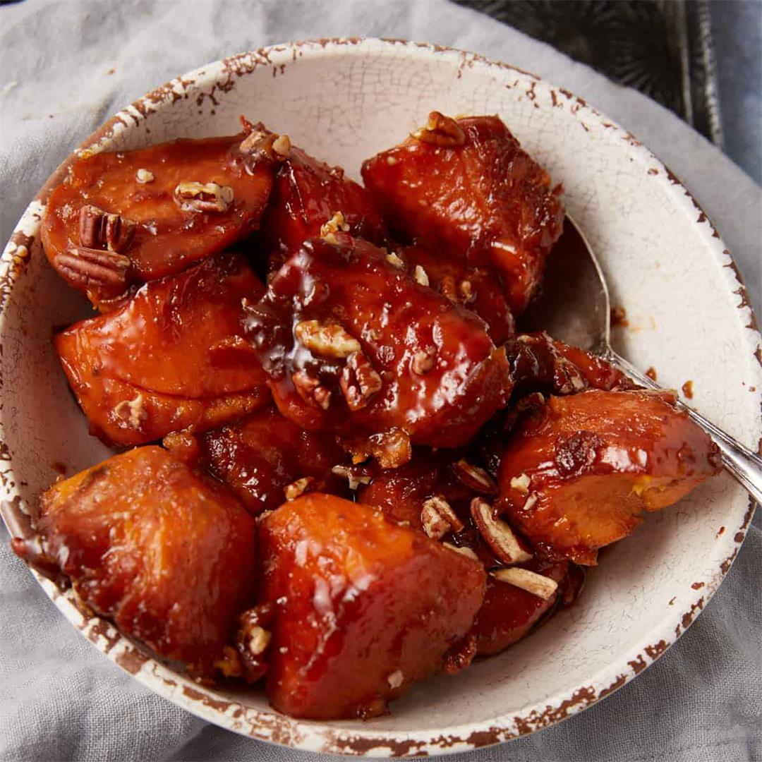 Stove Top Candied Sweet Potatoes