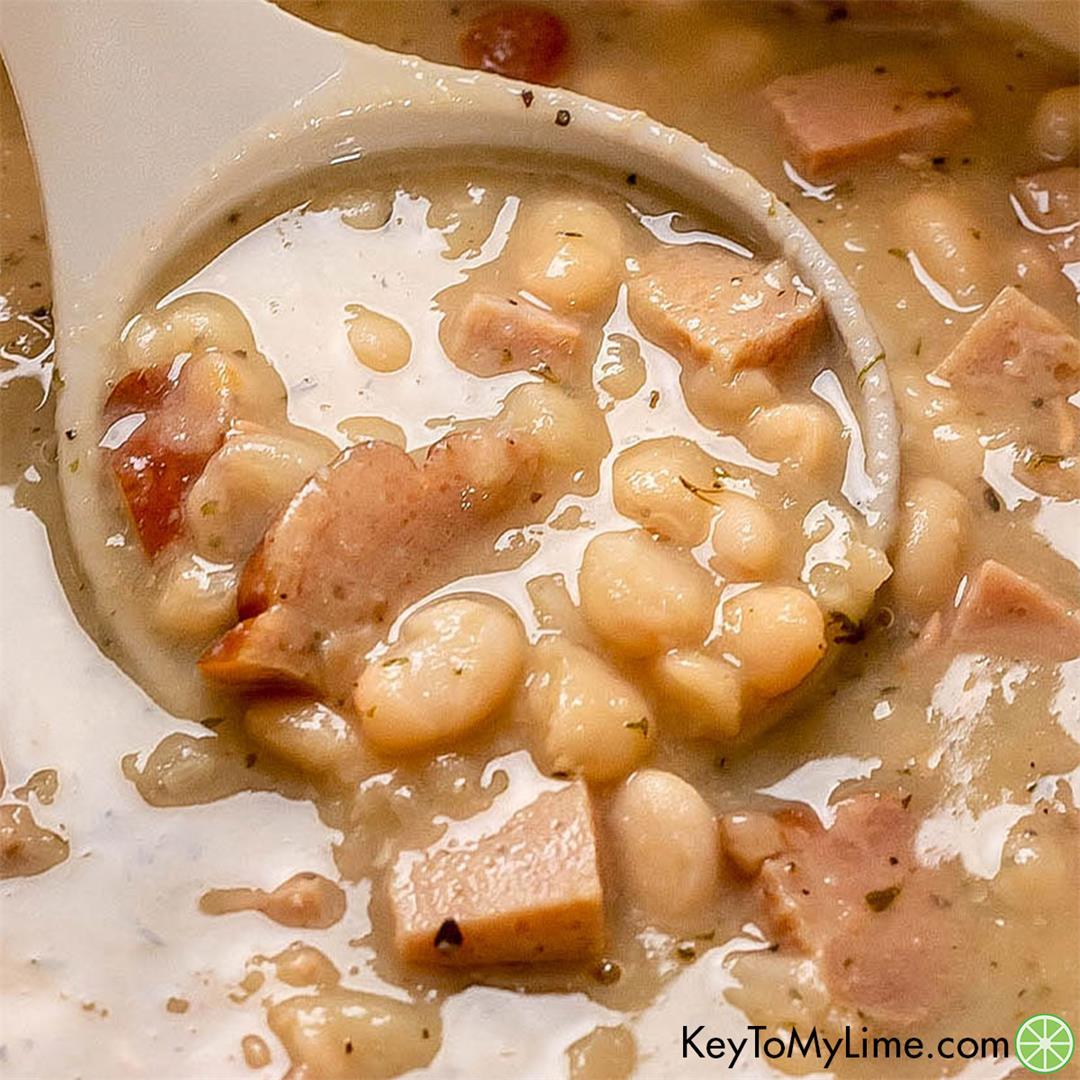 Creamy Great Northern Beans Recipe with Ham {Stovetop Recipe VI