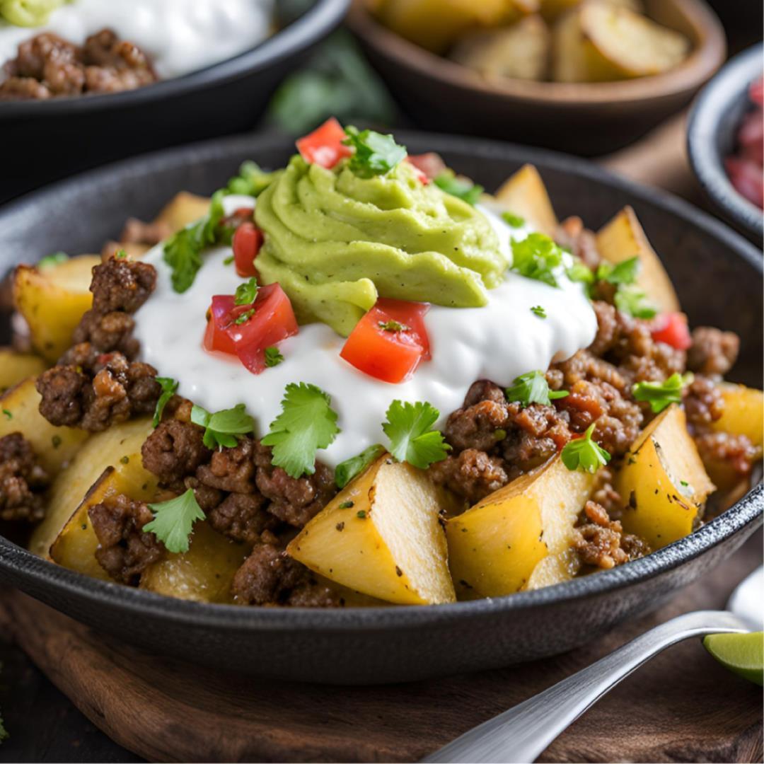 Loaded Taco Potato Bowl