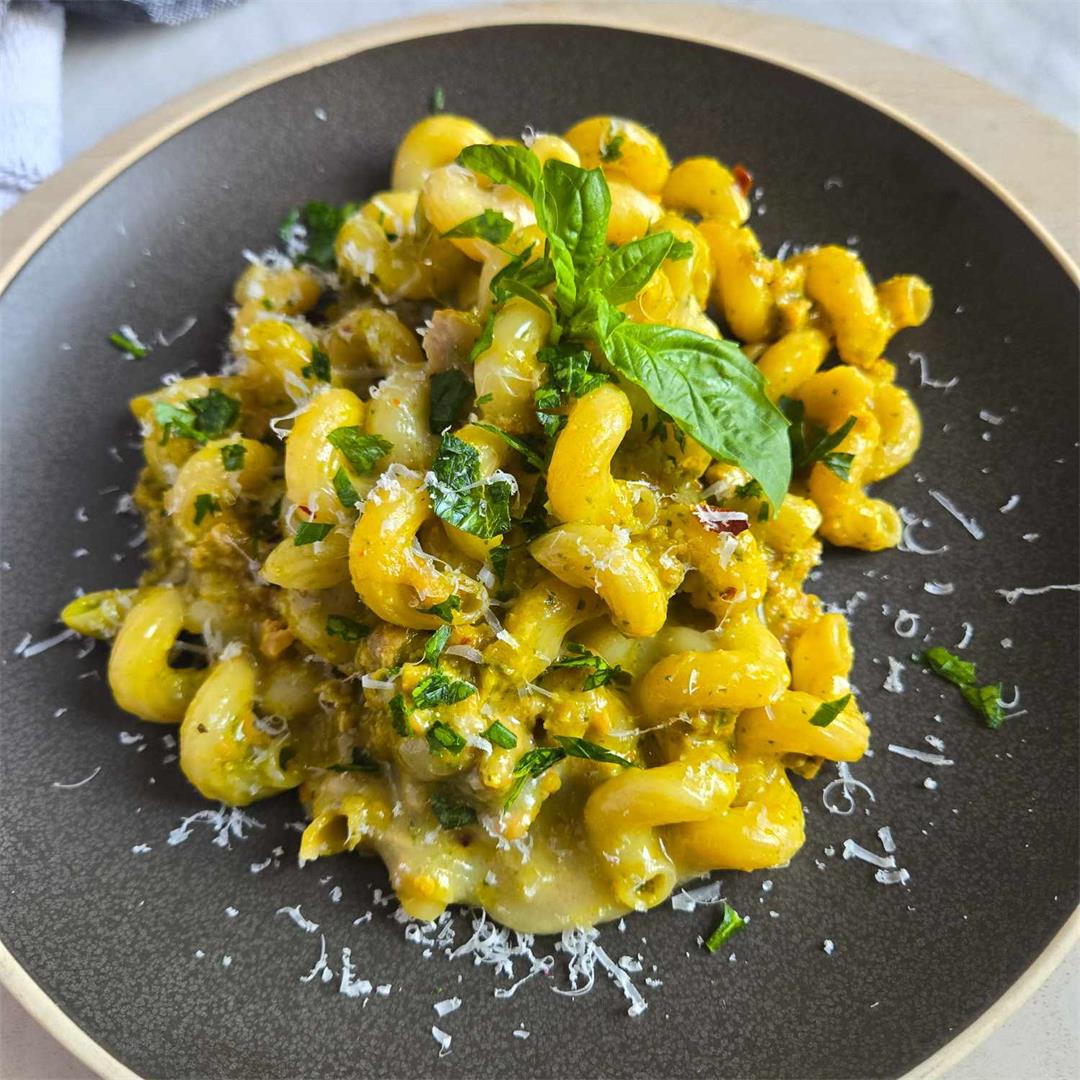 Pesto Sausage Tortiglioni