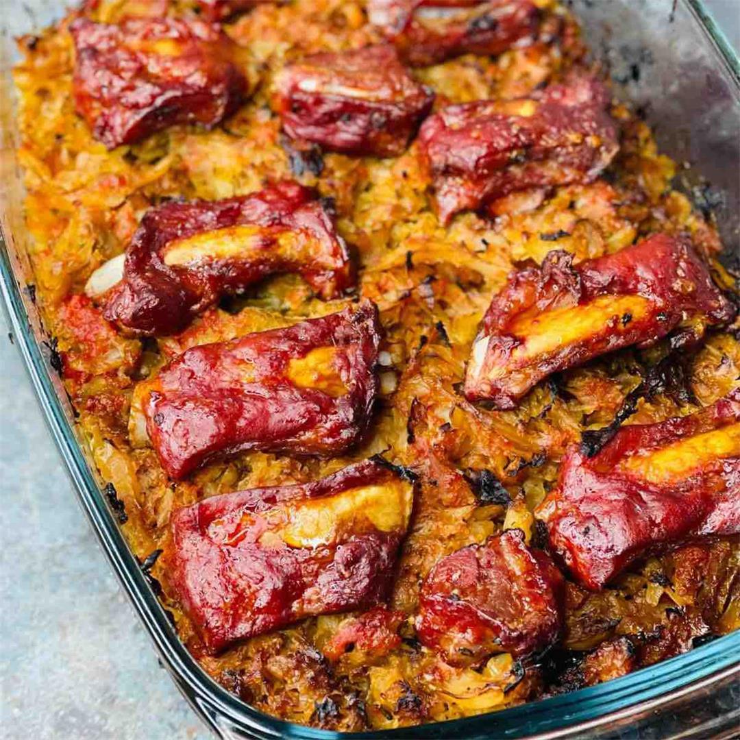 Pork Ribs and Cabbage Casserole - Join Your Life