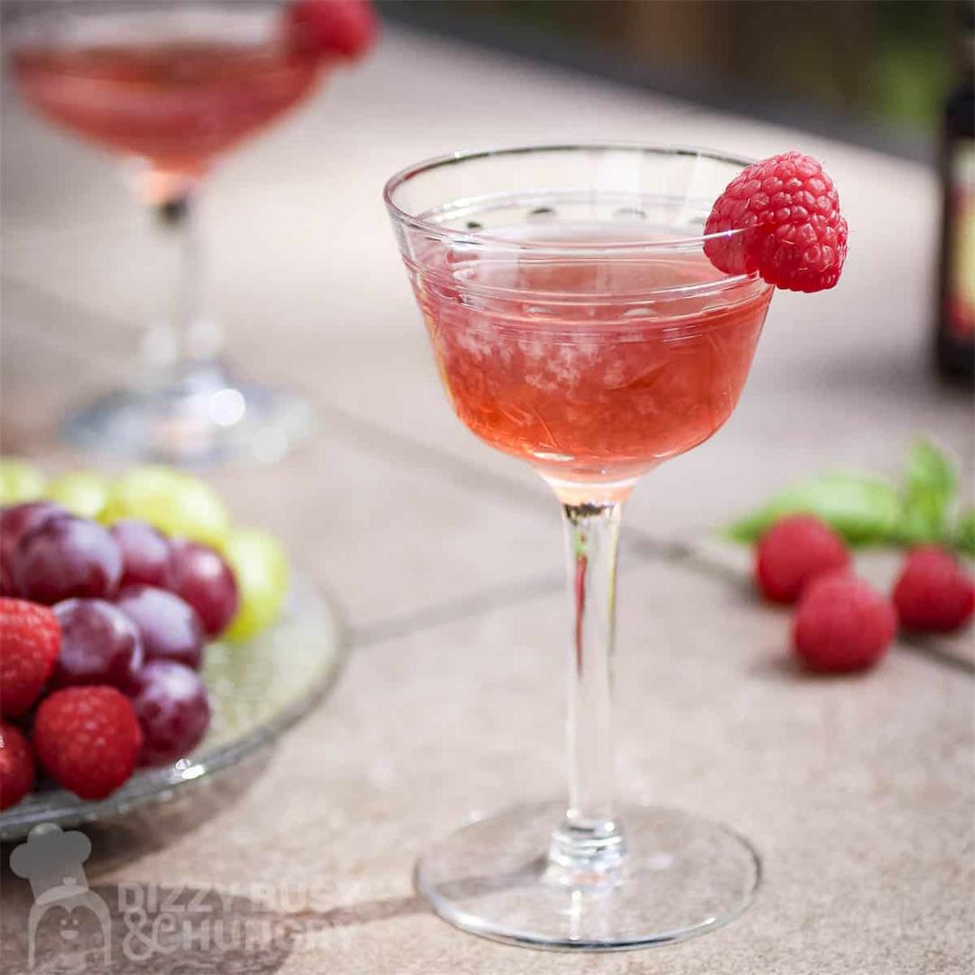 Super Simple Raspberry Gimlet