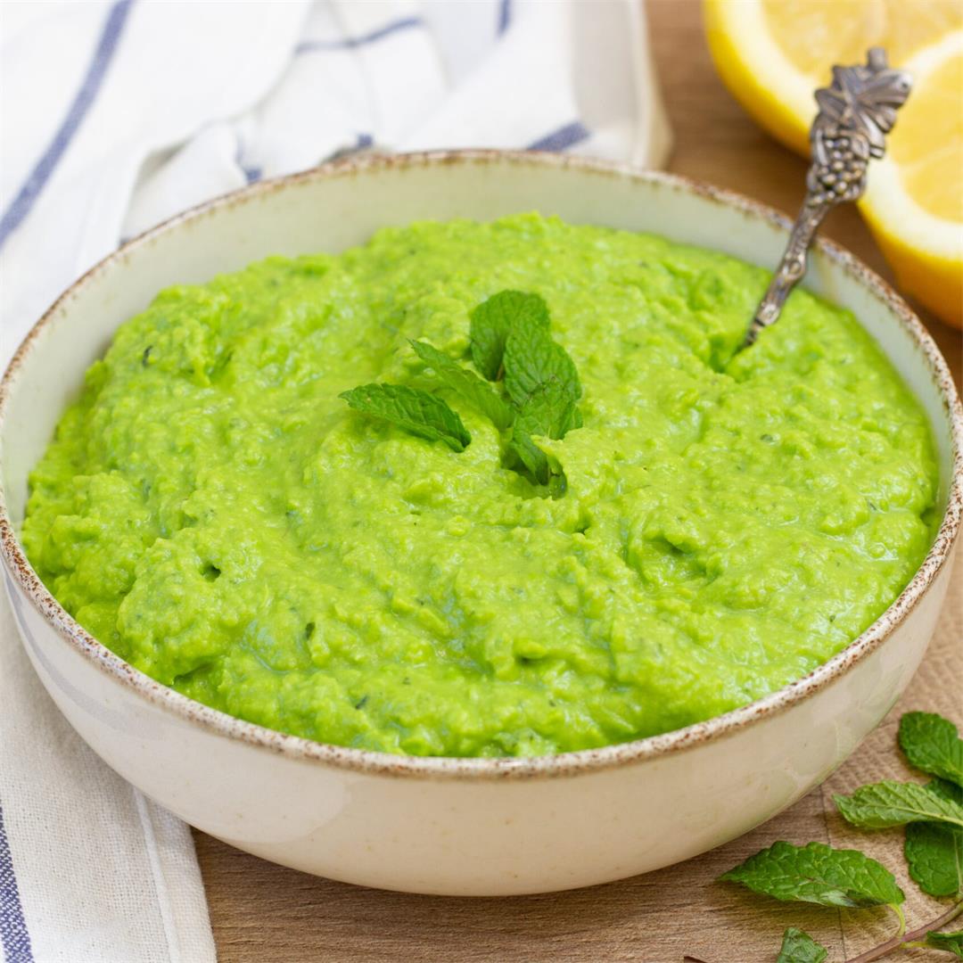 Green pea puree ⋆ MeCooks Blog