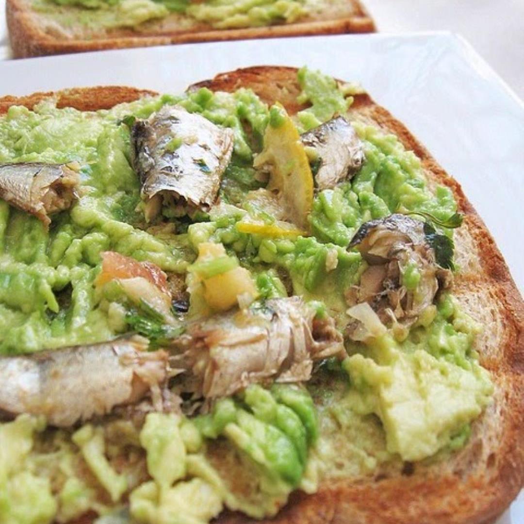 Avocado Sardines Omega-3 Sandwich