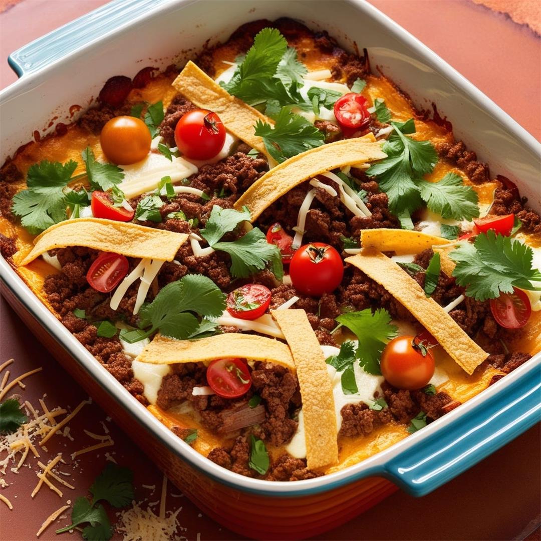 Heavenly Keto Taco Casserole