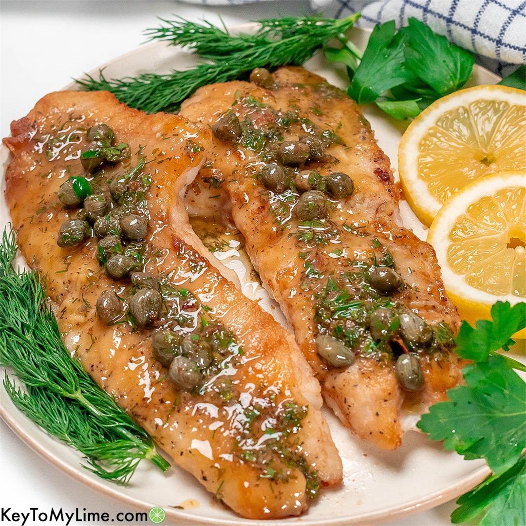 Pan-Seared Rockfish {with Lemon Butter Sauce VIDEO}