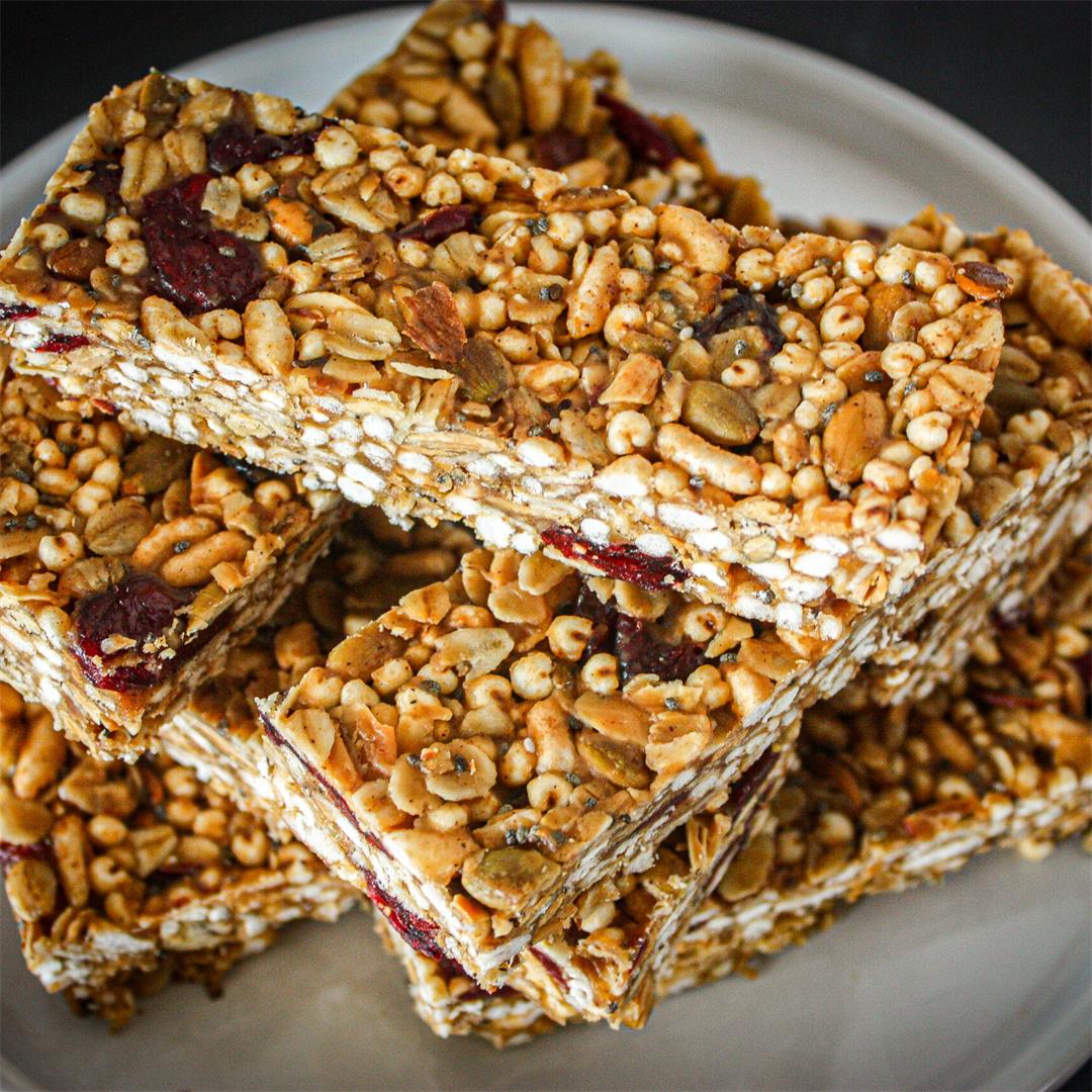 Easy Vegan Granola Bars with Millet