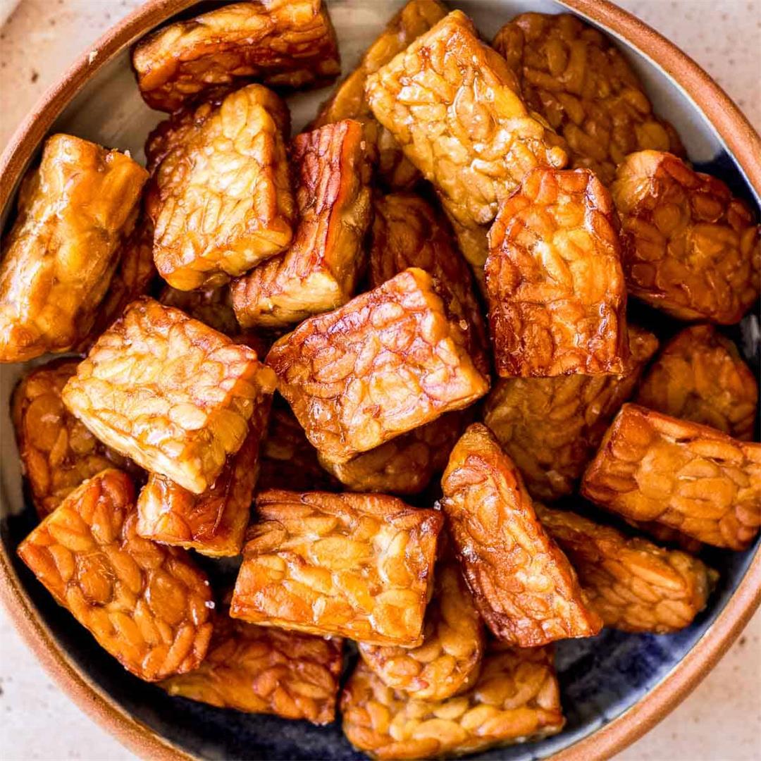 Best Easy Pan-Fried Tempeh (3 Ingredients!)