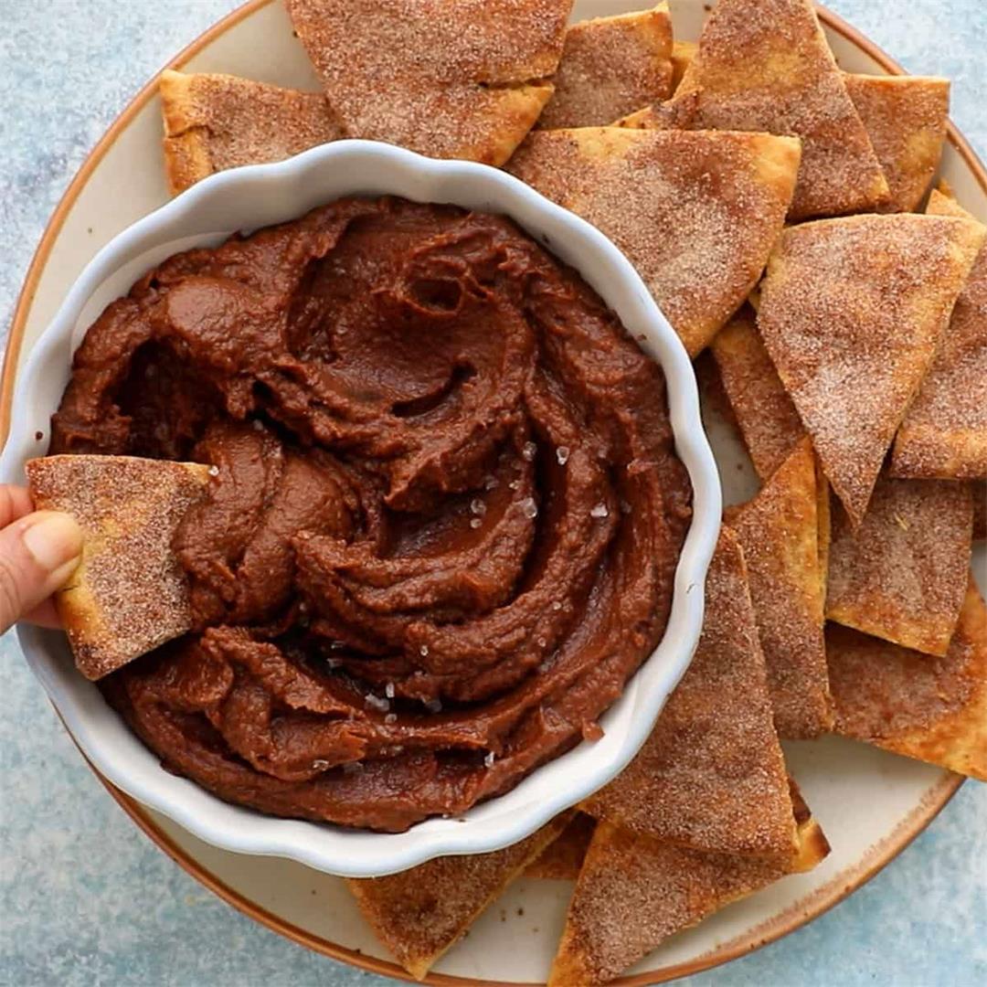 Chocolate Hummus with Dates