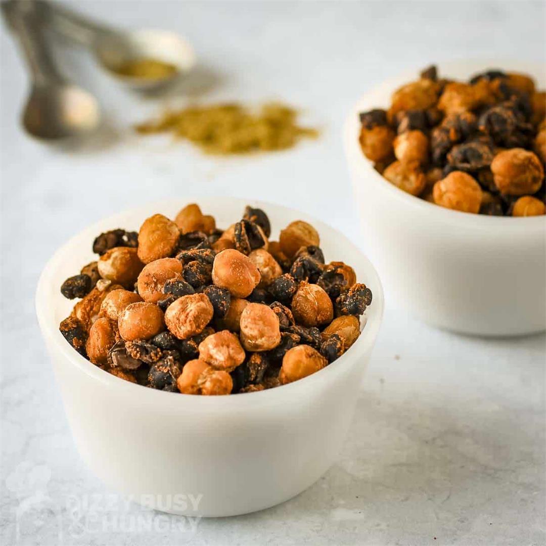 Chickpea and Black Bean Snack Mix