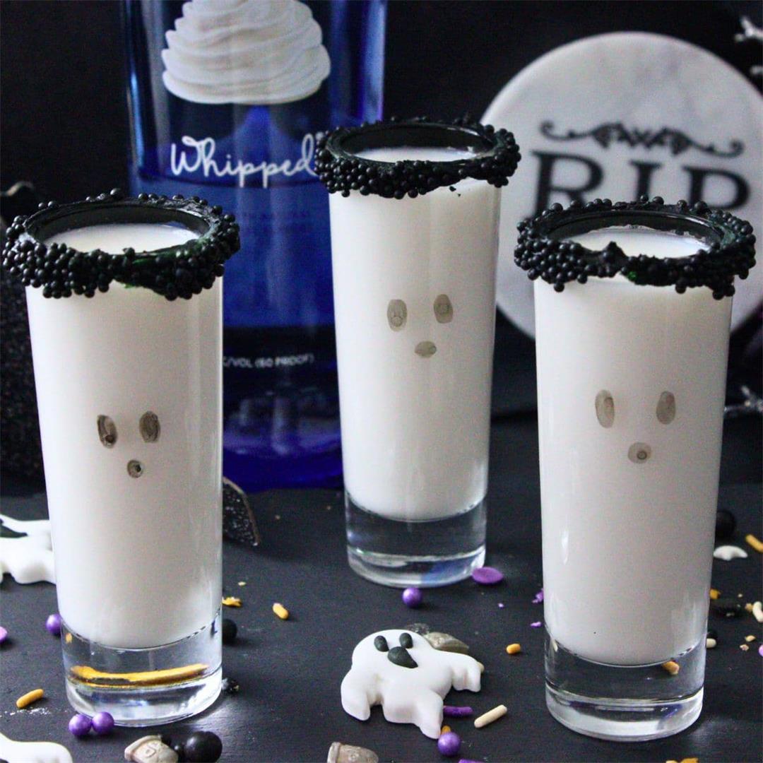 Halloween Ghost Shots With Vodka