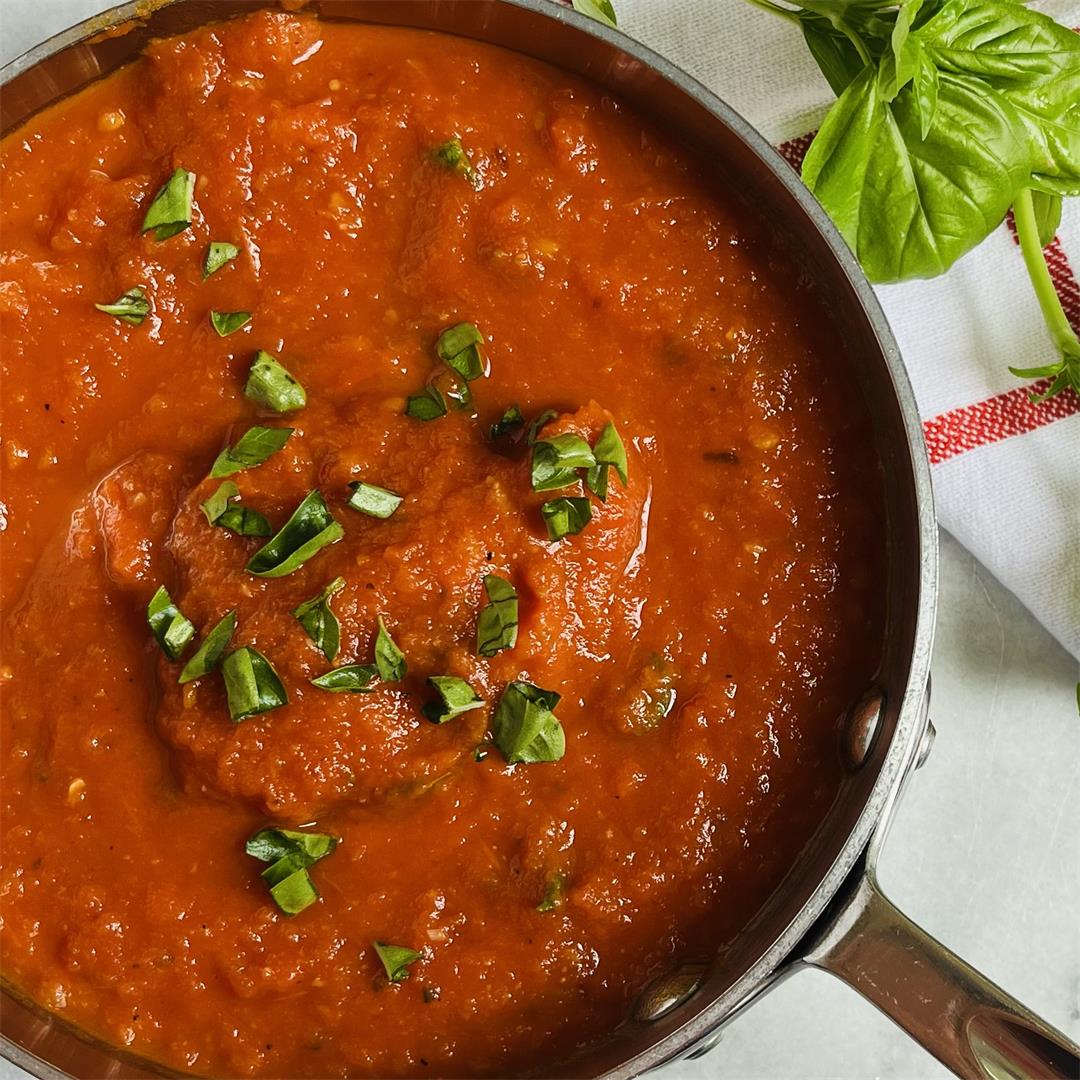 Marinara Sauce with Roasted Tomatoes