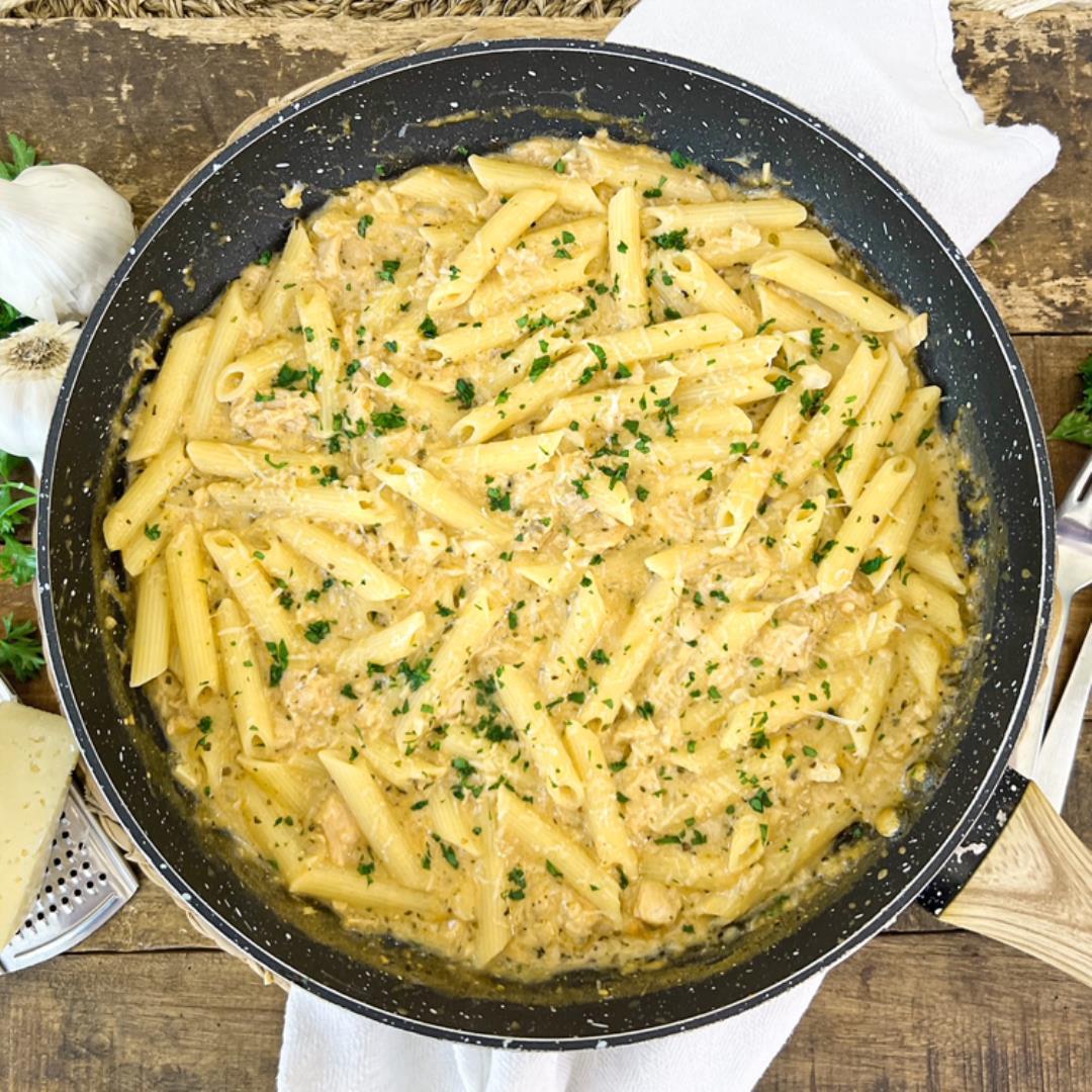 CREAMY Garlic Tuna Pasta | Packed with GOODNESS & Easy to Make