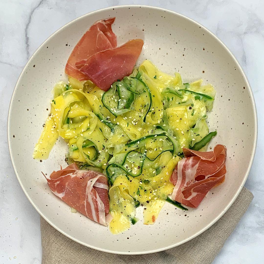 Mango Cucumber Salad with Serrano Ham – A Gourmet Food Blog