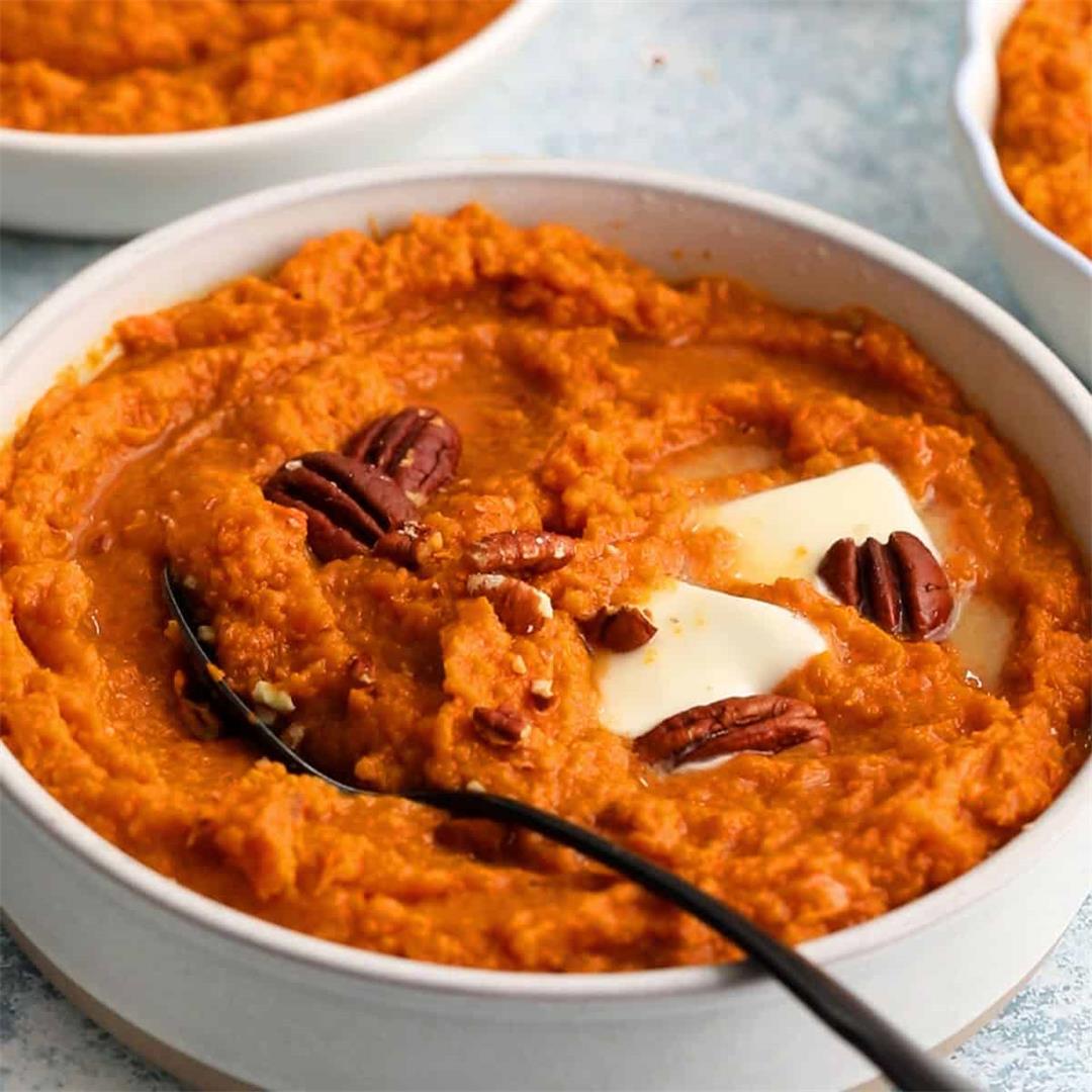 Slow Cooker Mashed Sweet Potatoes