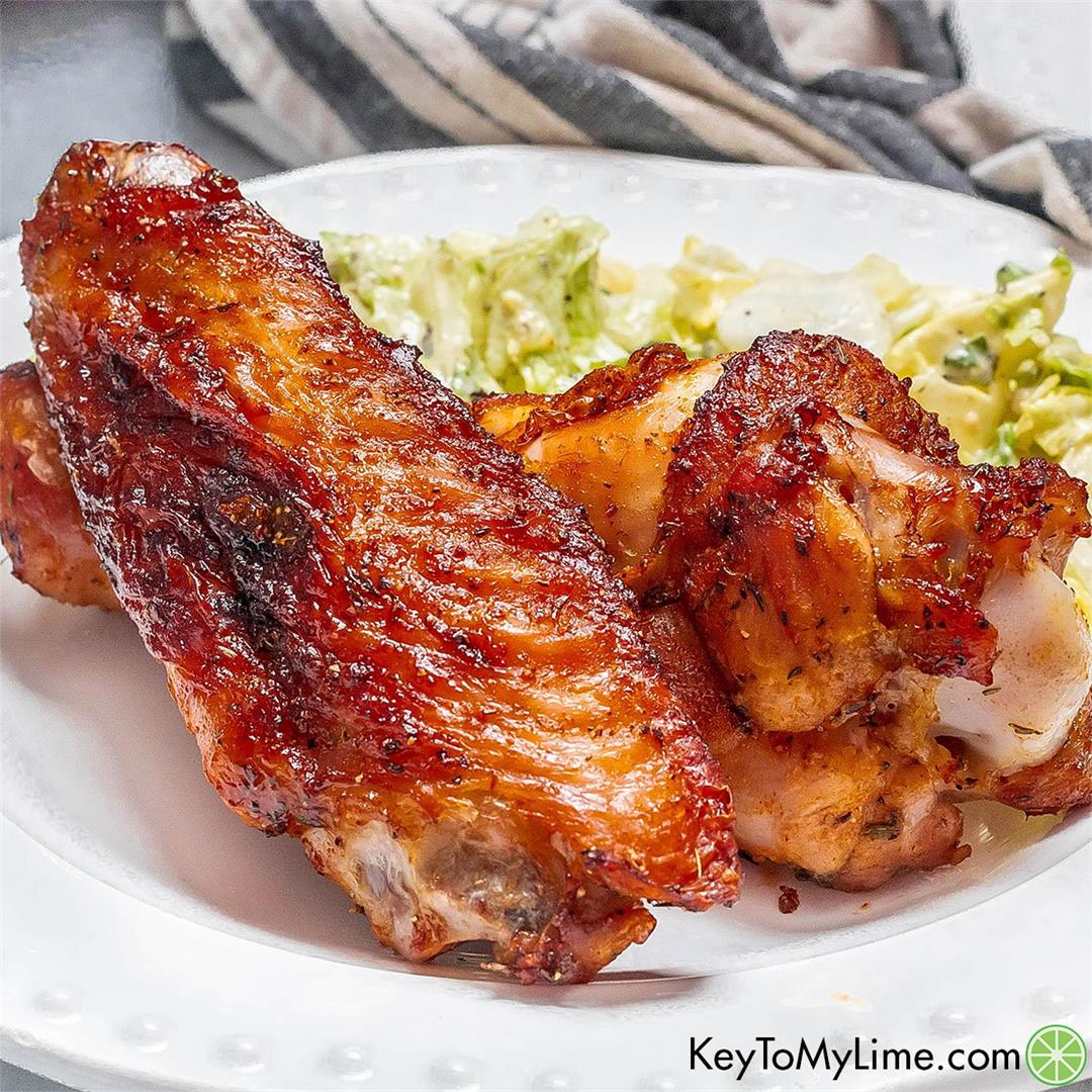 BEST Air Fryer Turkey Wings {Crispy and Juicy Recipe VIDEO}