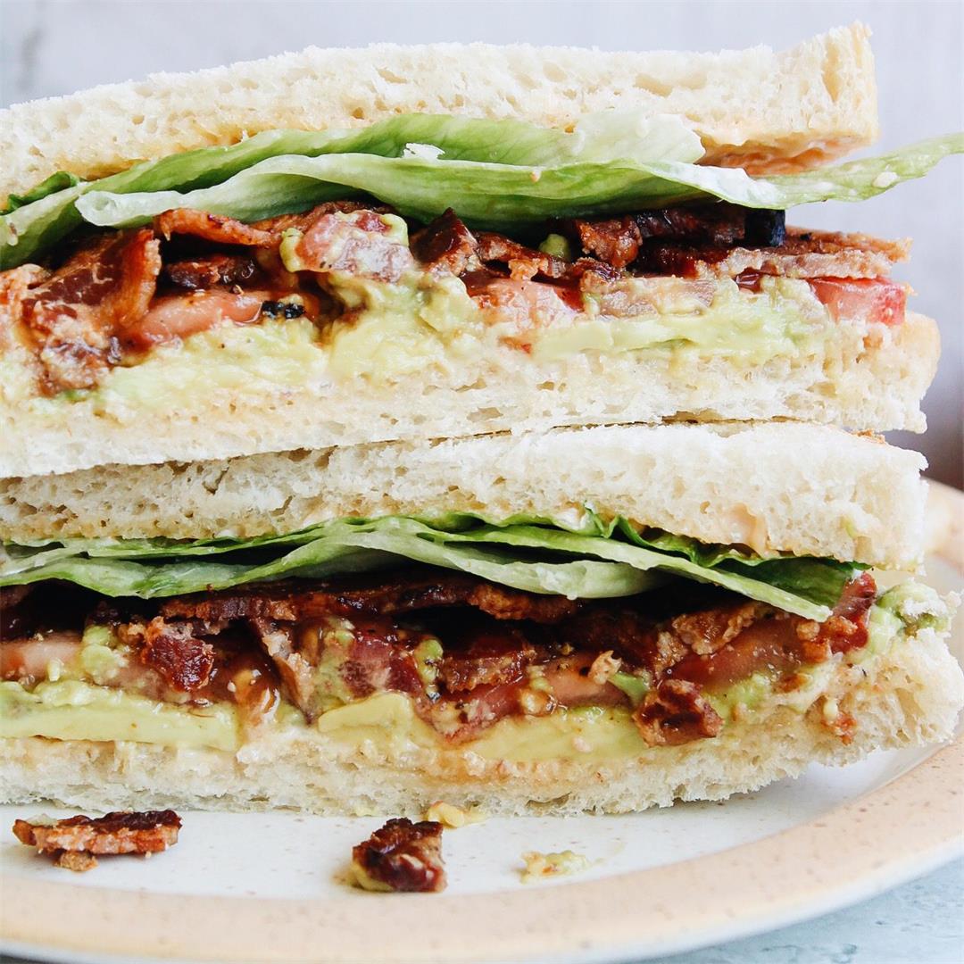 Avocado BLT with Sriracha Mayo