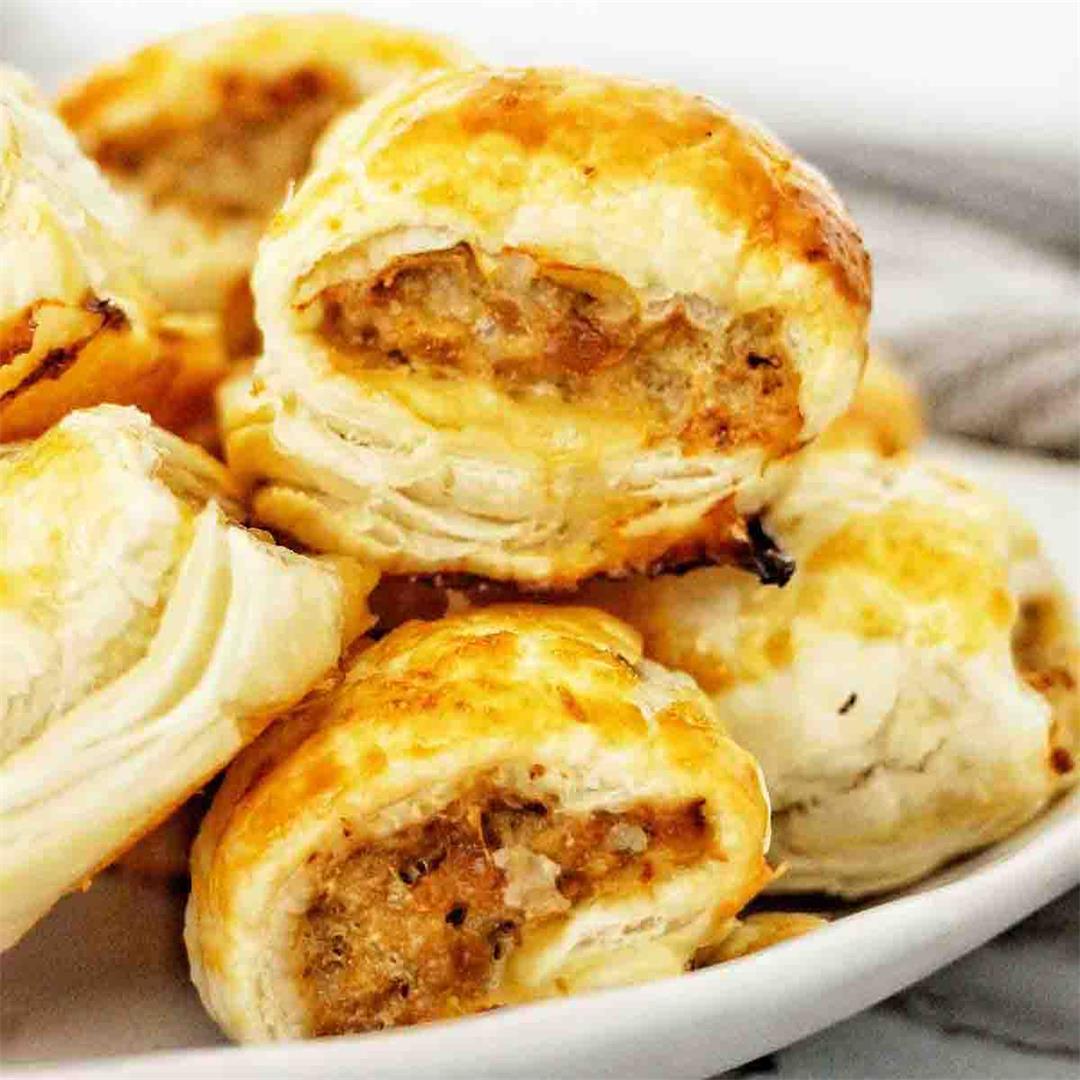 Caramelised Onion Sausage Rolls