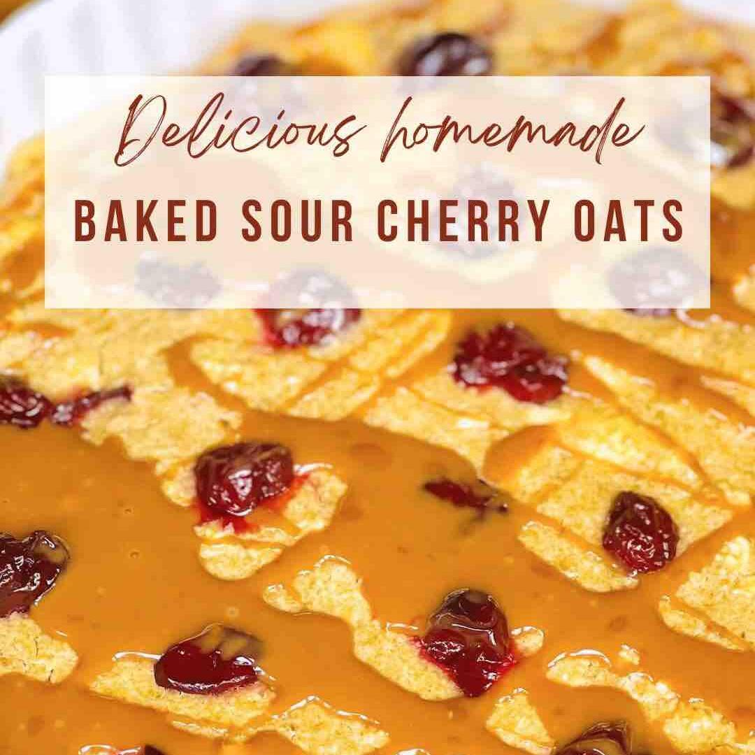 Baked Oats with Sour Cherry and Chocolate Ganache - Join Your L