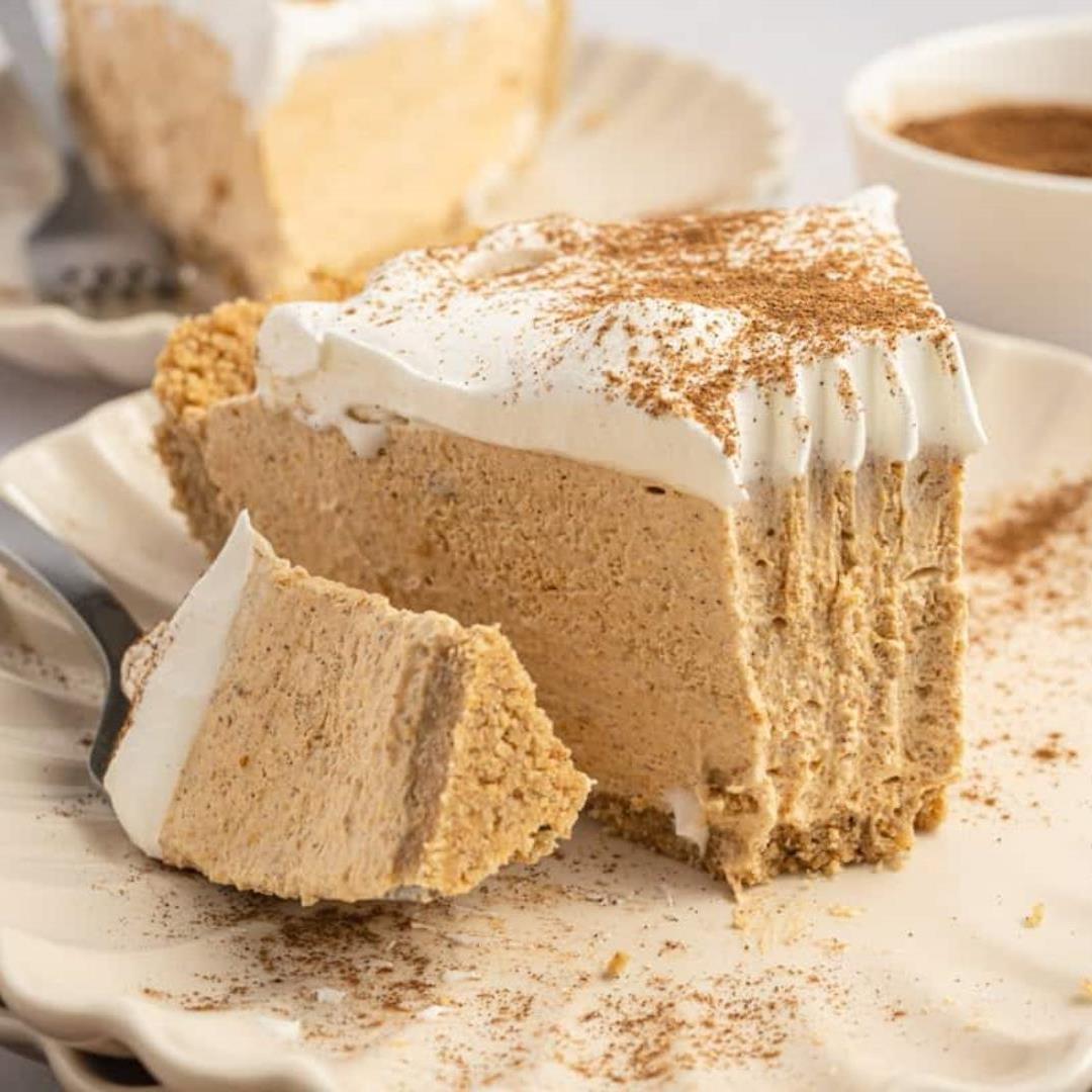 No Bake Pumpkin Cream Pie