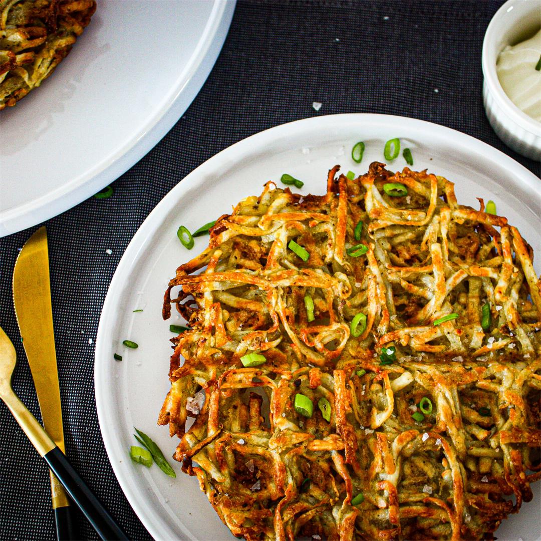 Crispy Waffle Iron Hashbrowns