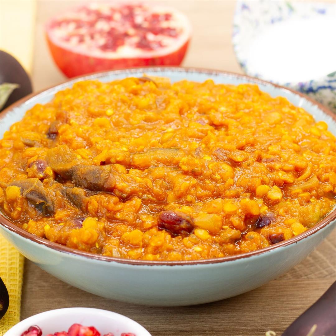 Eggplant and lentil stew ⋆ MeCooks Blog