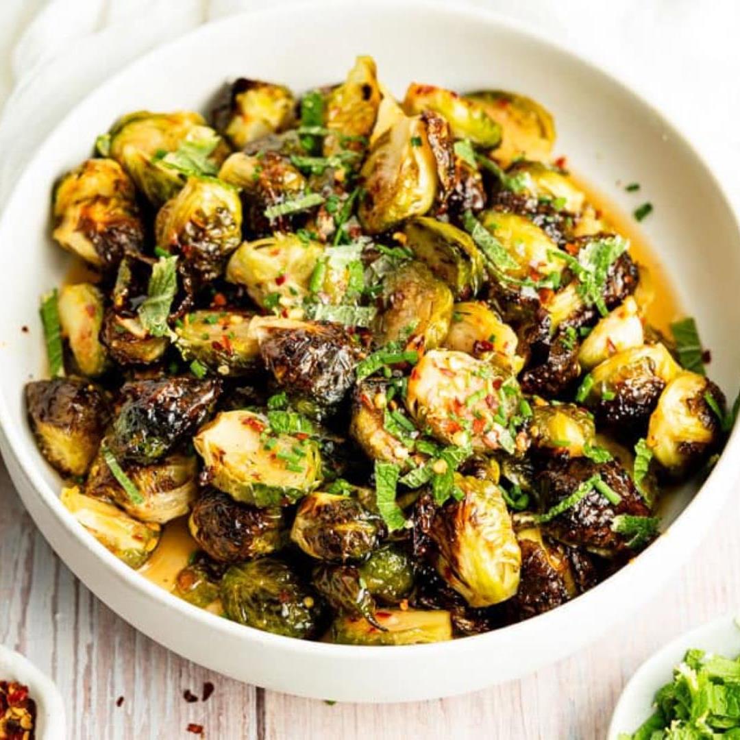 Hot Honey Brussels Sprouts