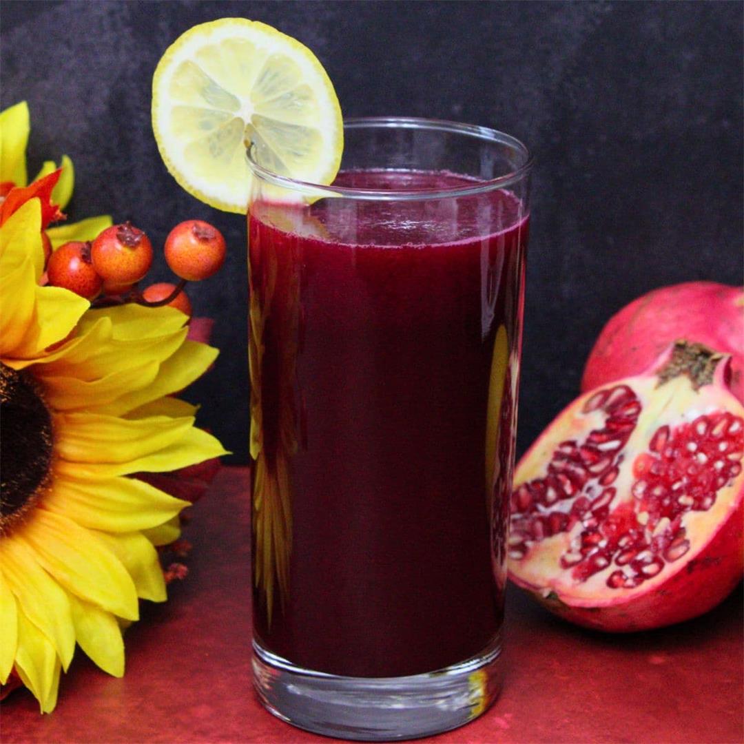 Easy Beet Pomegranate Lemonade