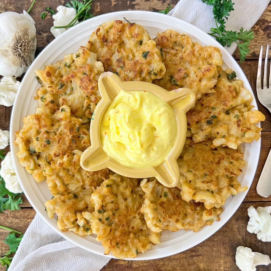 Spanish Cauliflower Fritters | Quick & EASY Crispy Fritters