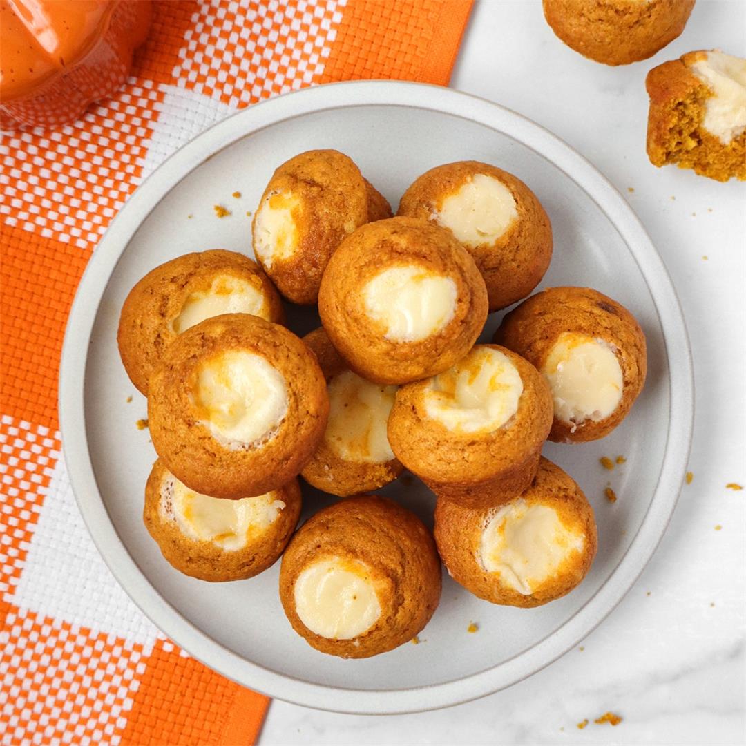 Mini Pumpkin Cream Cheese Muffins