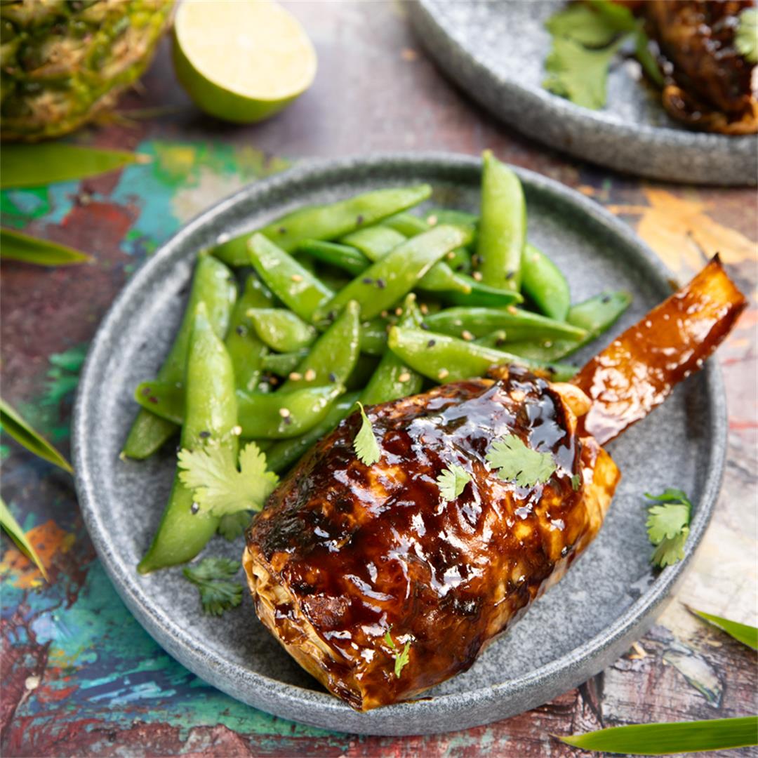 Vegan Teriyaki-Glazed Drumsticks