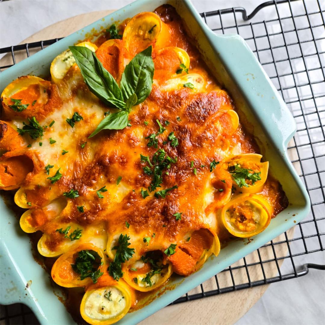 Stuffed Paccheri Pasta Bake