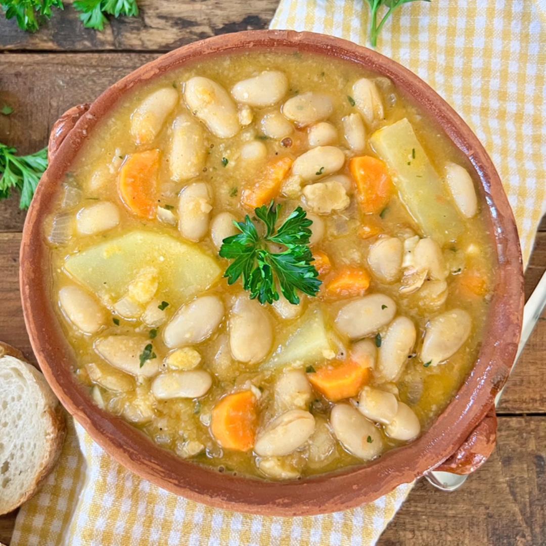 Spanish White Bean and Potato Stew | EASY One-Pot Recipe