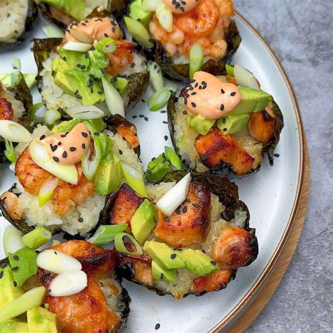 Viral TikTok Baked Salmon Sushi Cups - Join Your Life