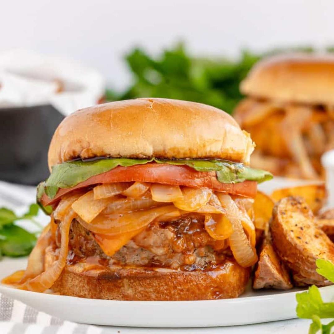 Juicy BBQ Pork Burgers