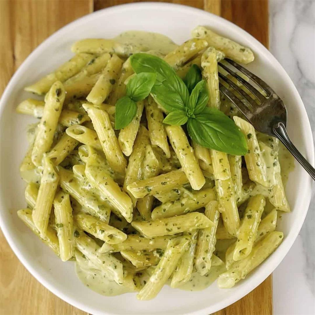 Creamy Pesto Pasta Recipe