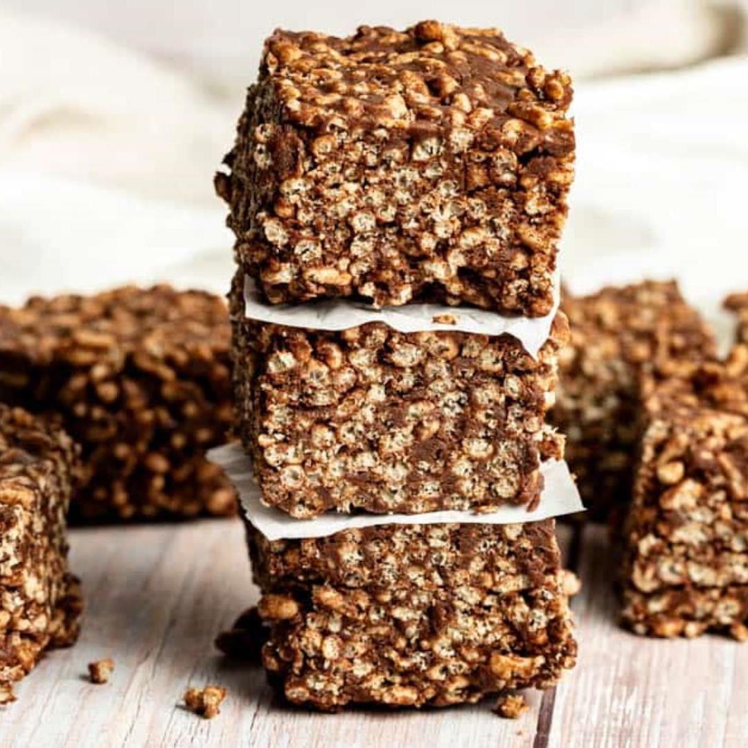 The Best No-Bake Chocolate Peanut Butter Rice Crispy Treats