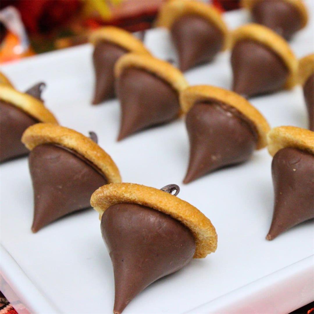 Hershey Kiss Chocolate Acorns