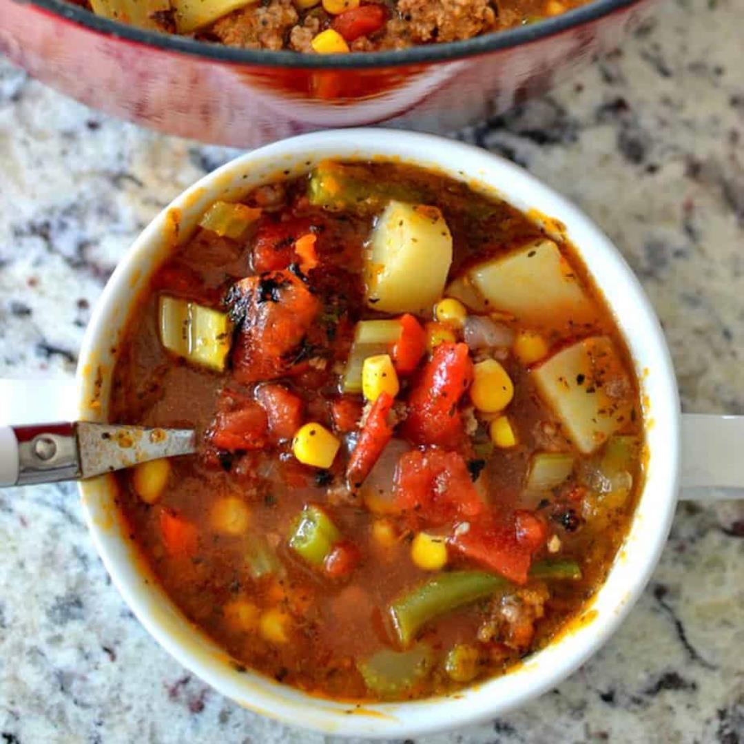 Easy Hamburger Vegetable Soup