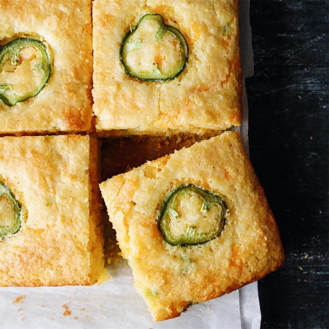 Jazzed Up Jiffy Jalapeño Cornbread