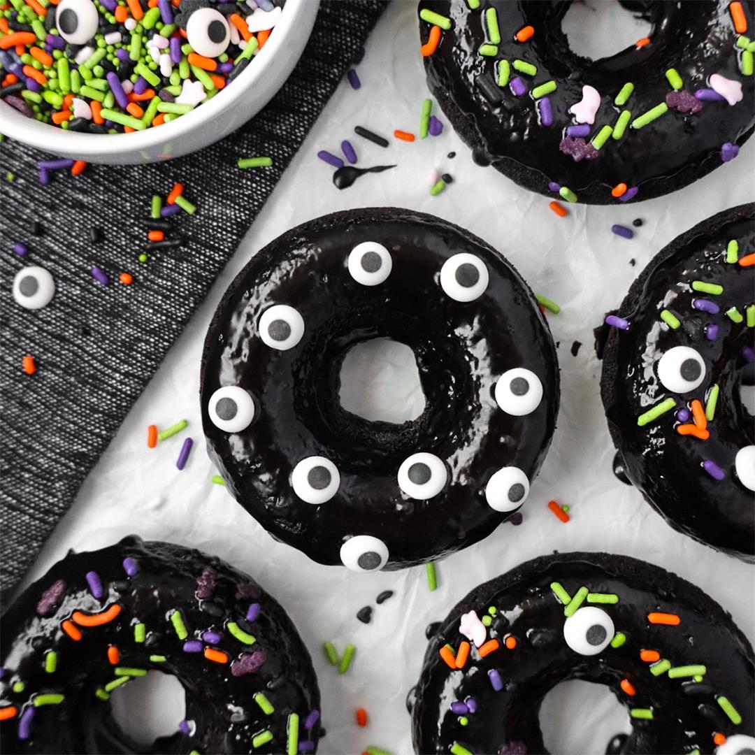 Baked Halloween Donuts