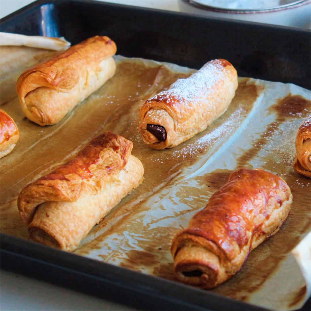 Chocolate puff pastry