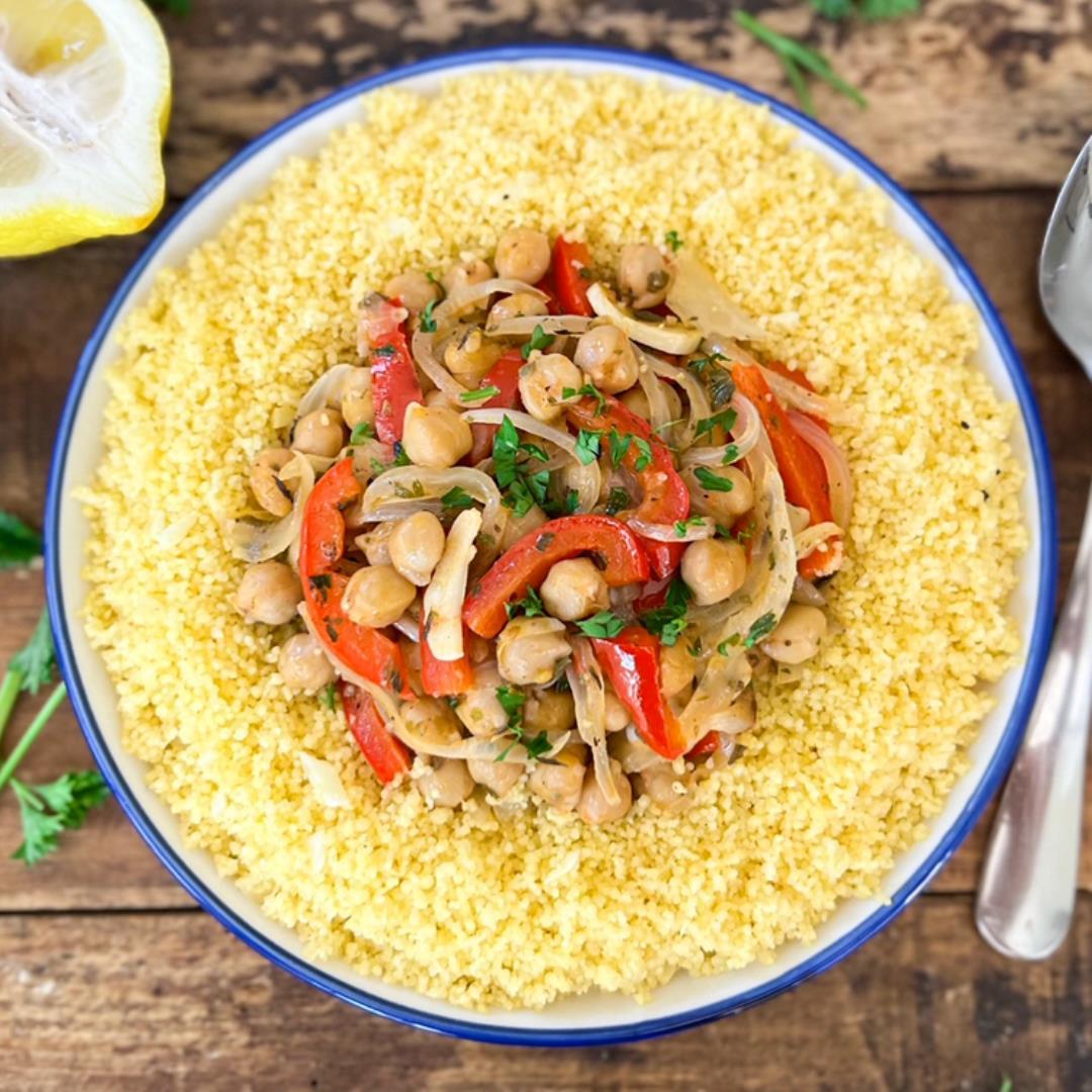 Mediterranean Garlic Couscous | HEALTHY 20 Minute Recipe