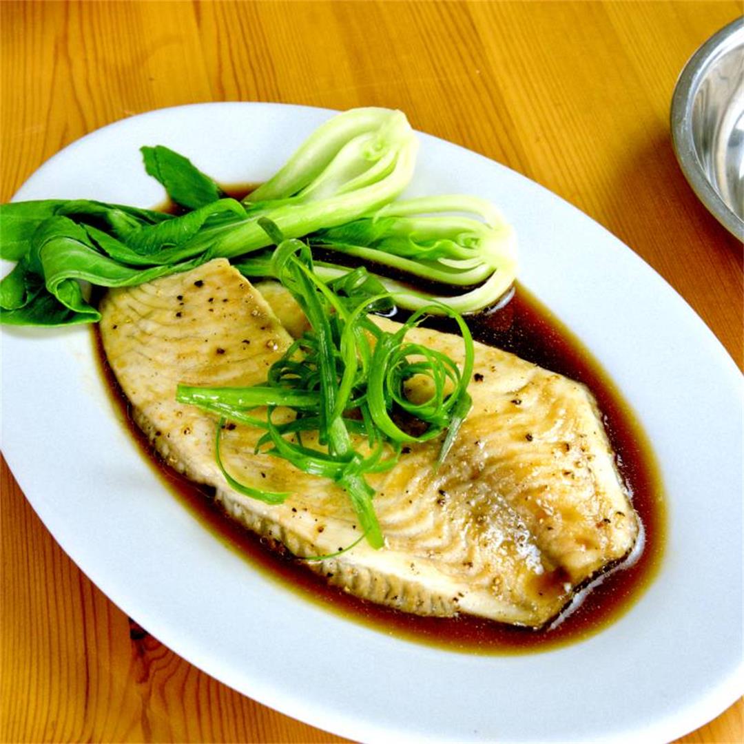 Chinese baked fish (with an amazing Asian fish sauce)