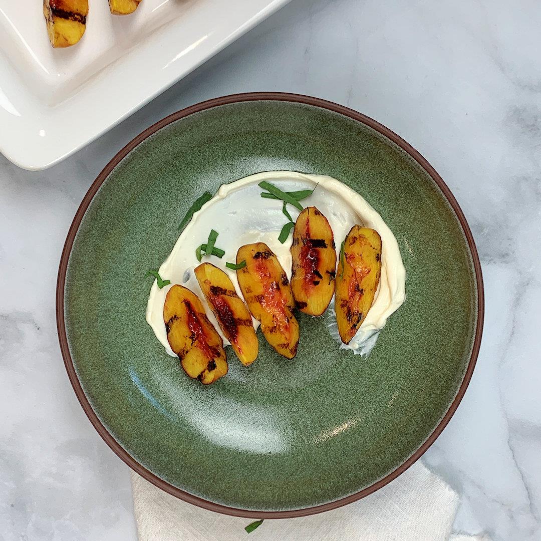 Grilled Peaches on Mascarpone Cream – A Gourmet Food Blog