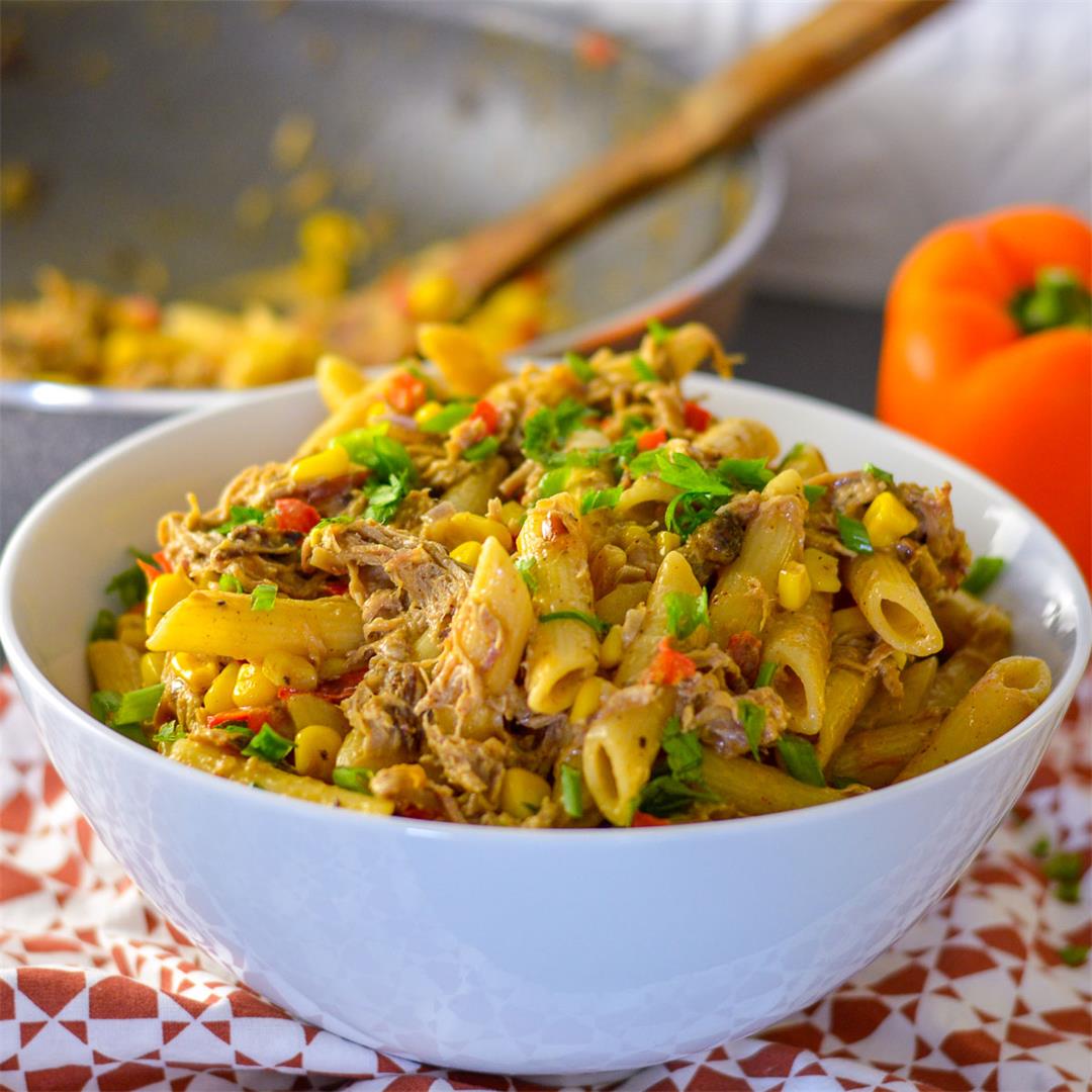 Creamy Leftover Pulled Pork Pasta Recipe