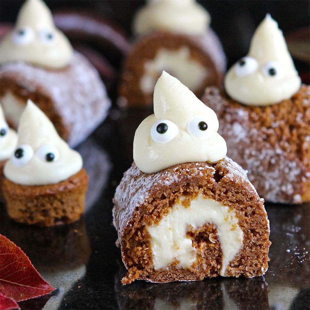 Halloween Pumpkin Mini Rolls