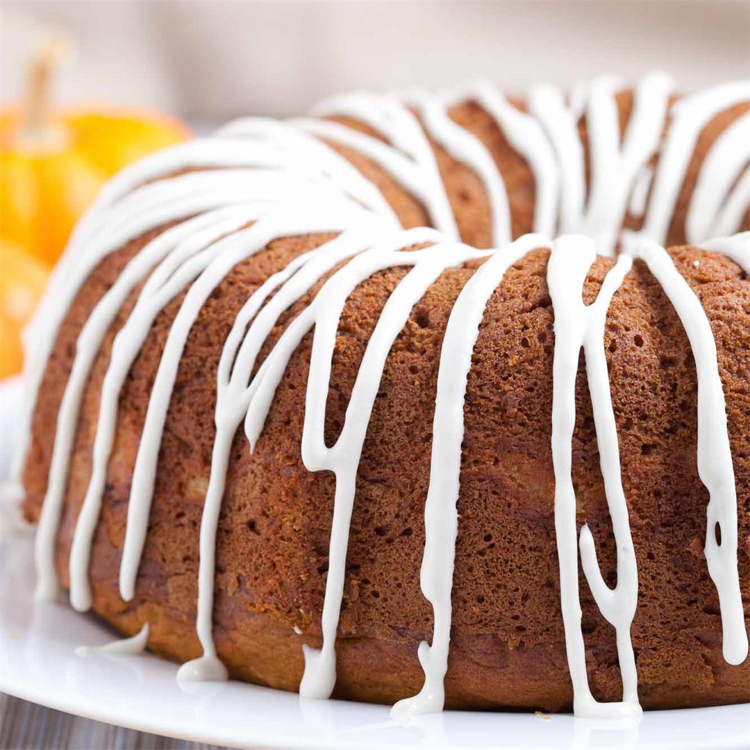 Pumpkin Bundt Cake with Cream Cheese Frosting