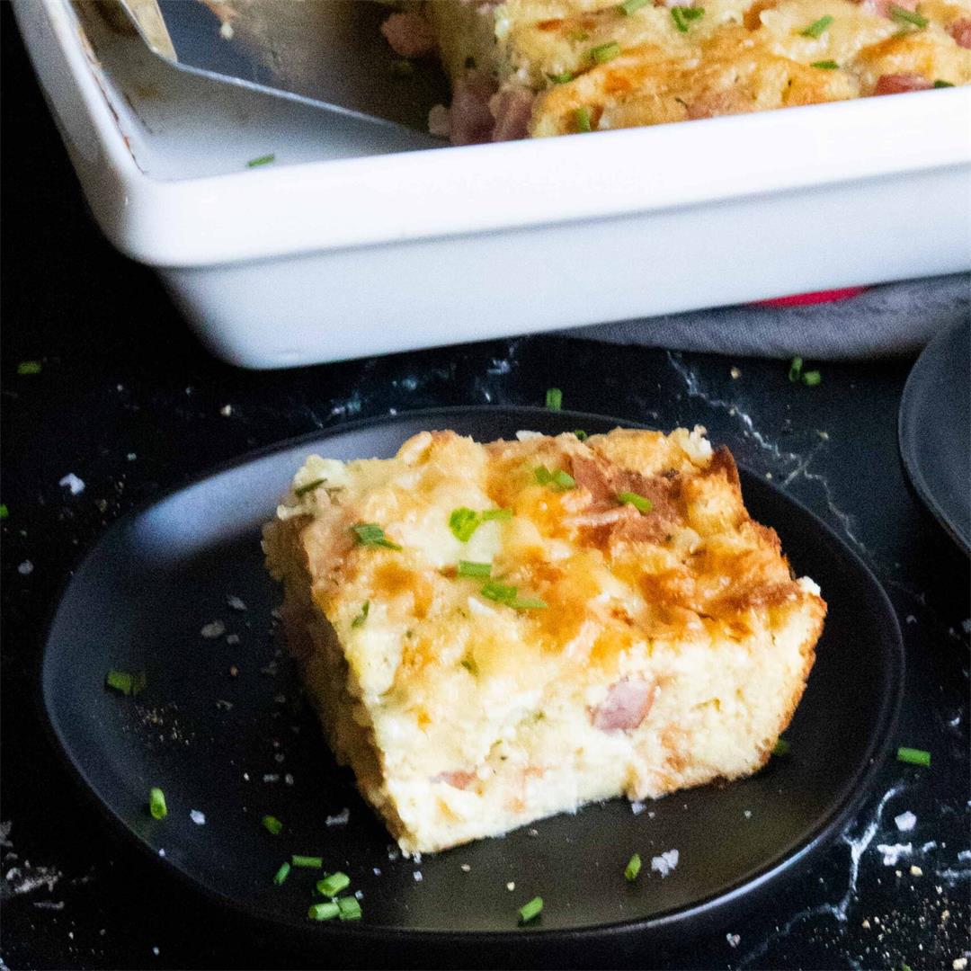 Ham and Cheese Strata