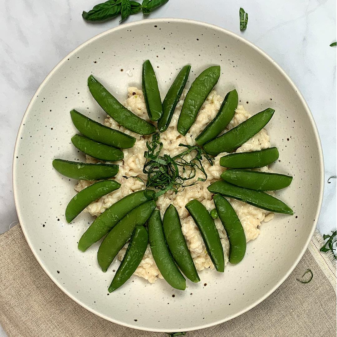 Two Cheese Risotto with Sugar Snaps – A Gourmet Food Blog